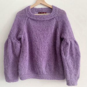 paars gebreide trui voor dames
